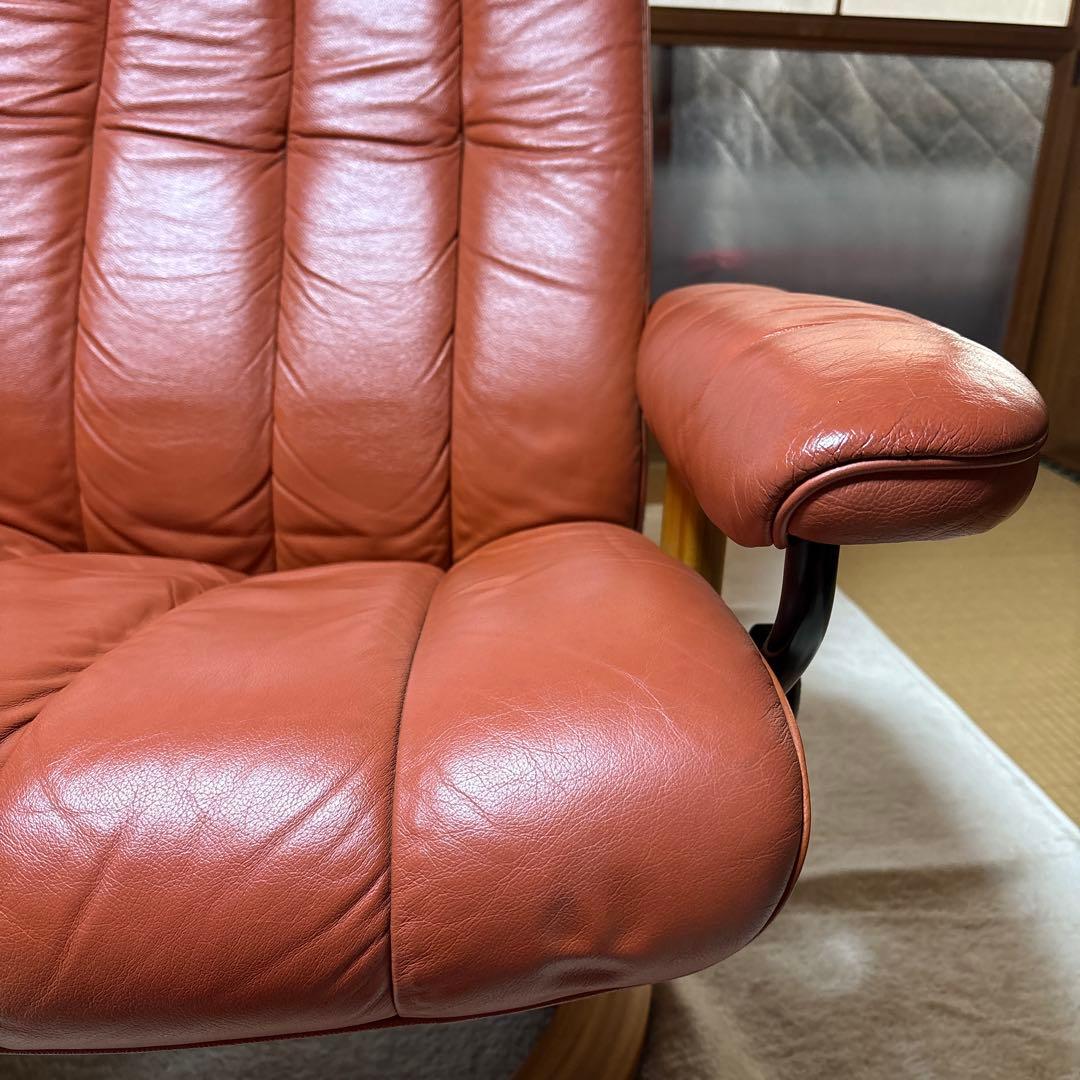 美品　エコーネス ストレスレス コン サル 本革リクライニングチェア