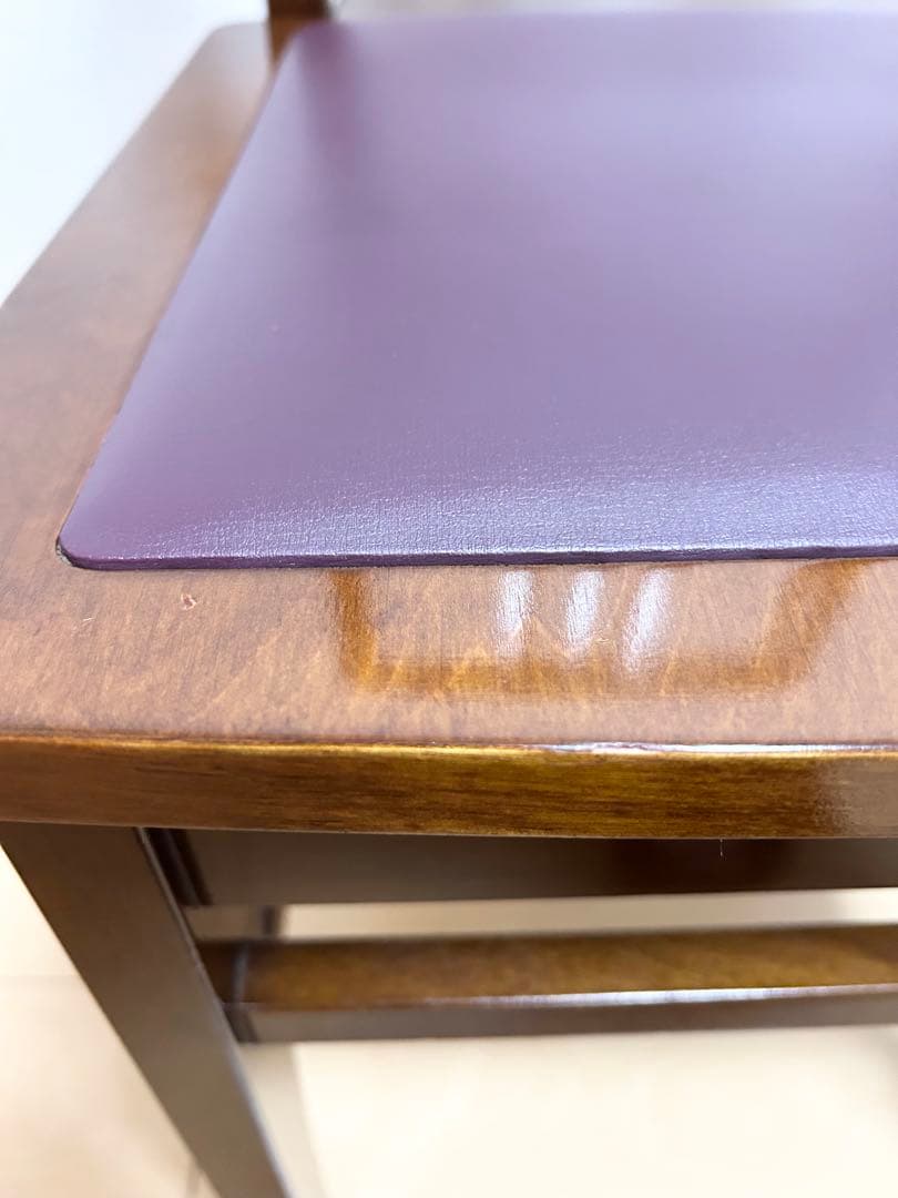 ピアノ　トムソン椅子　木目　茶　ウォールナット