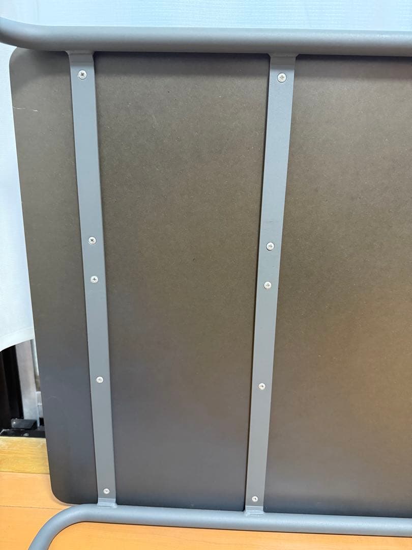 THONET 無印良品　スチールパイプデスク・Ｍ／ダークグレー　トーネット