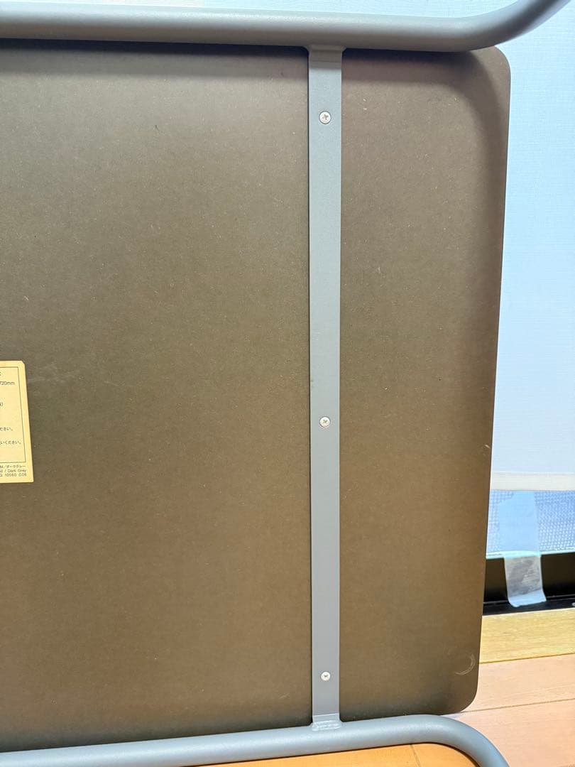 THONET 無印良品　スチールパイプデスク・Ｍ／ダークグレー　トーネット