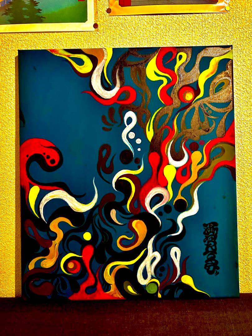 アクリル絵の具　イラスト