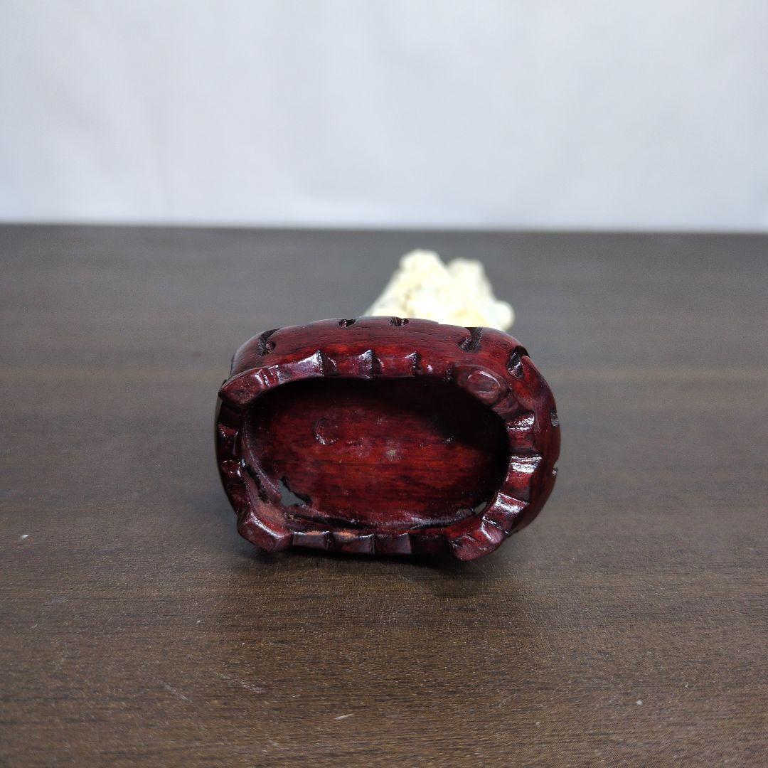 カ*ン様 東洋彫刻 美人像 置物 高さ約18cm