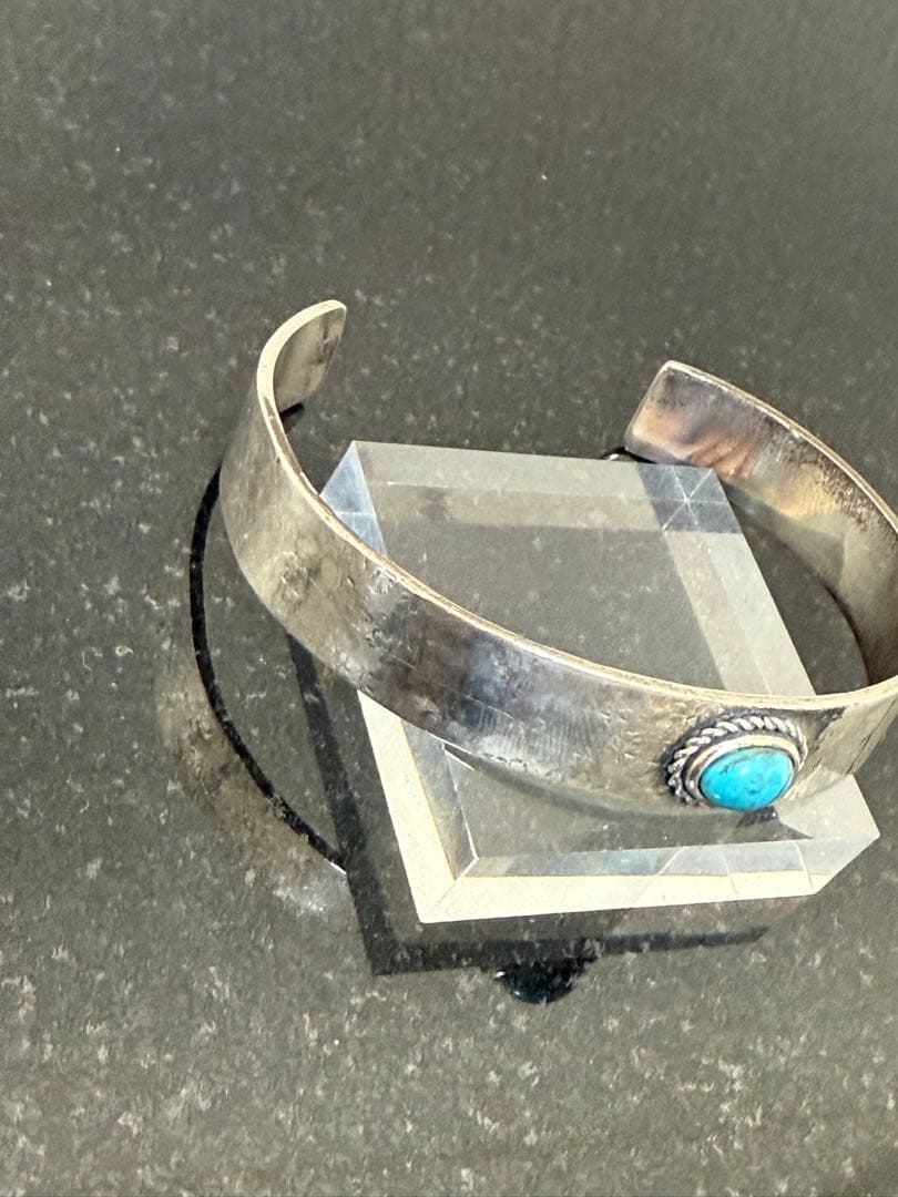 THE BEACH TRIP ターコイズ付き シルバーバングル