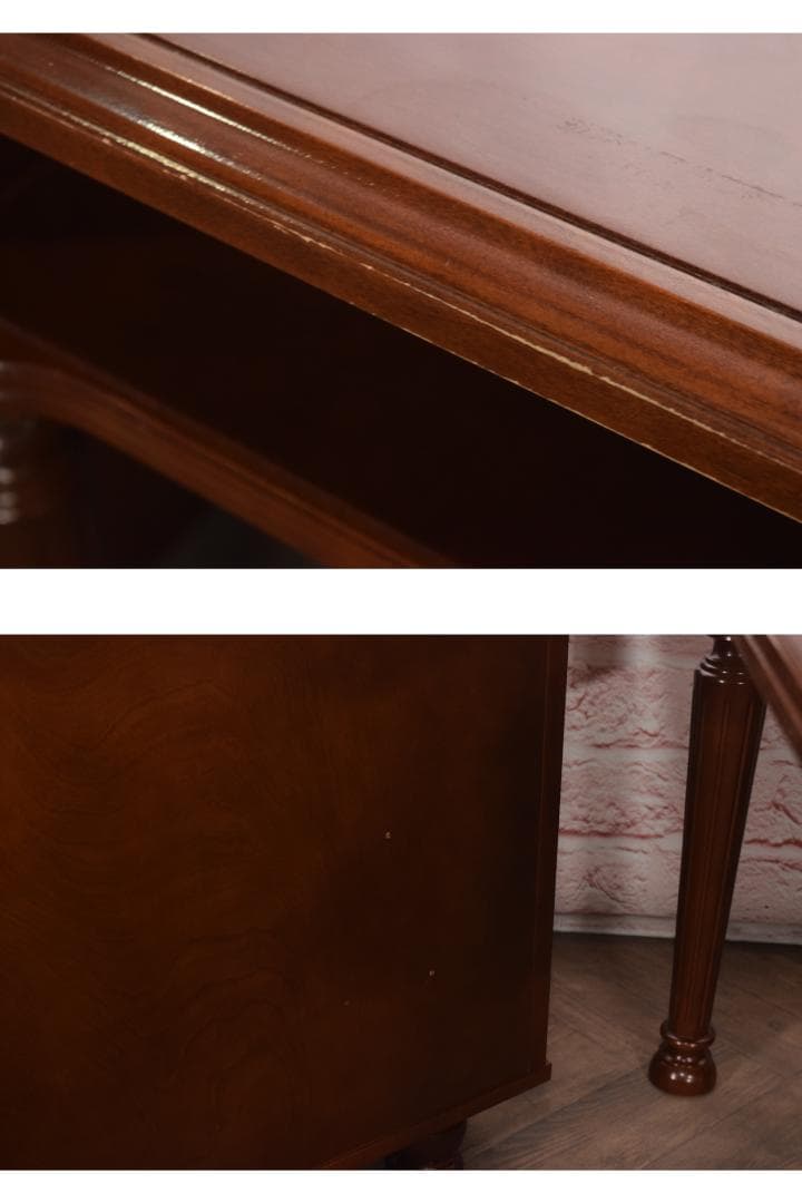 専用出品　徳田家具 最高級 国会議事堂使用 片袖机 桜材