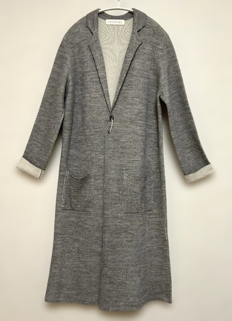 PRISTINE アルパカ×シルク×オーガニックコットンロングコーディガン