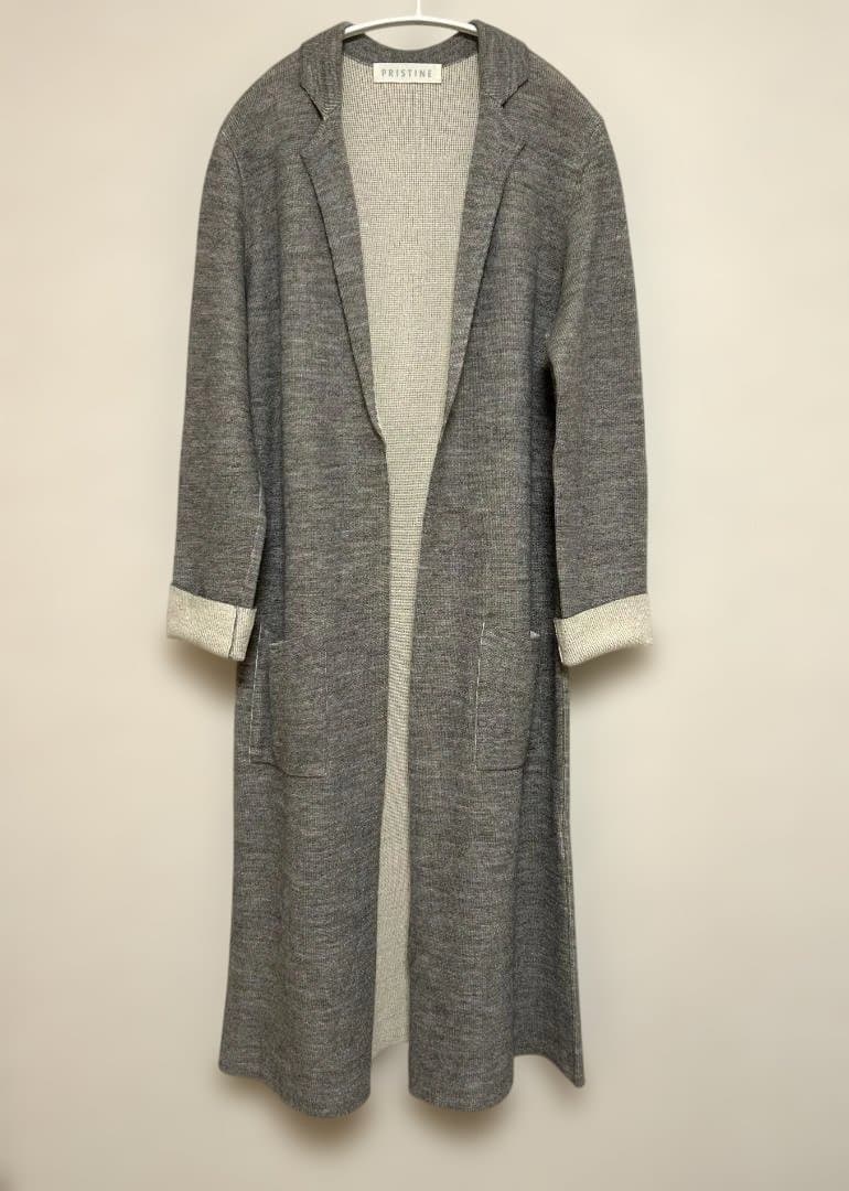 PRISTINE アルパカ×シルク×オーガニックコットンロングコーディガン