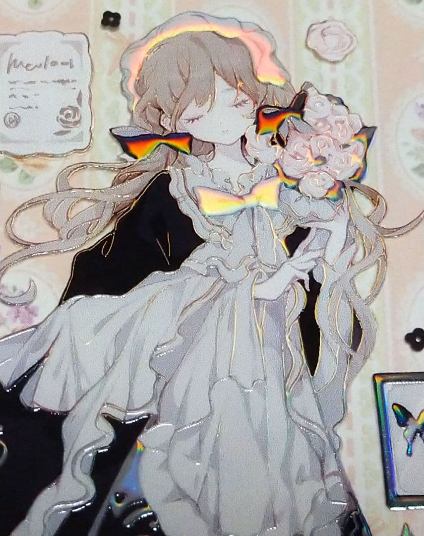 ☆SALE☆J216＃晚安(虹光)切り売り海外人物マステ女の子