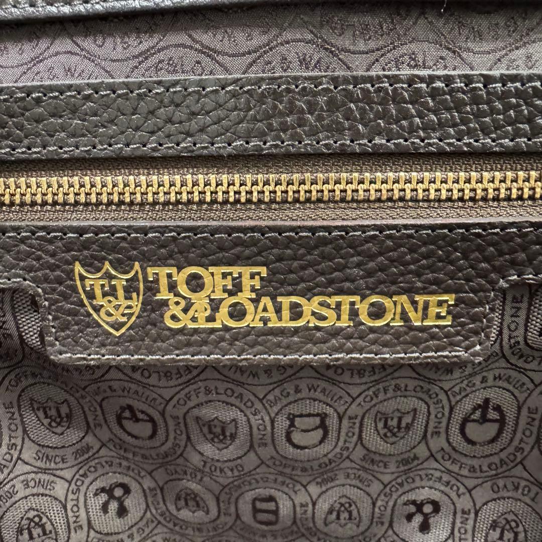 美品✨ トフアンドロードストーン トートバッグ ルーフボタン ビジネス A4 茶