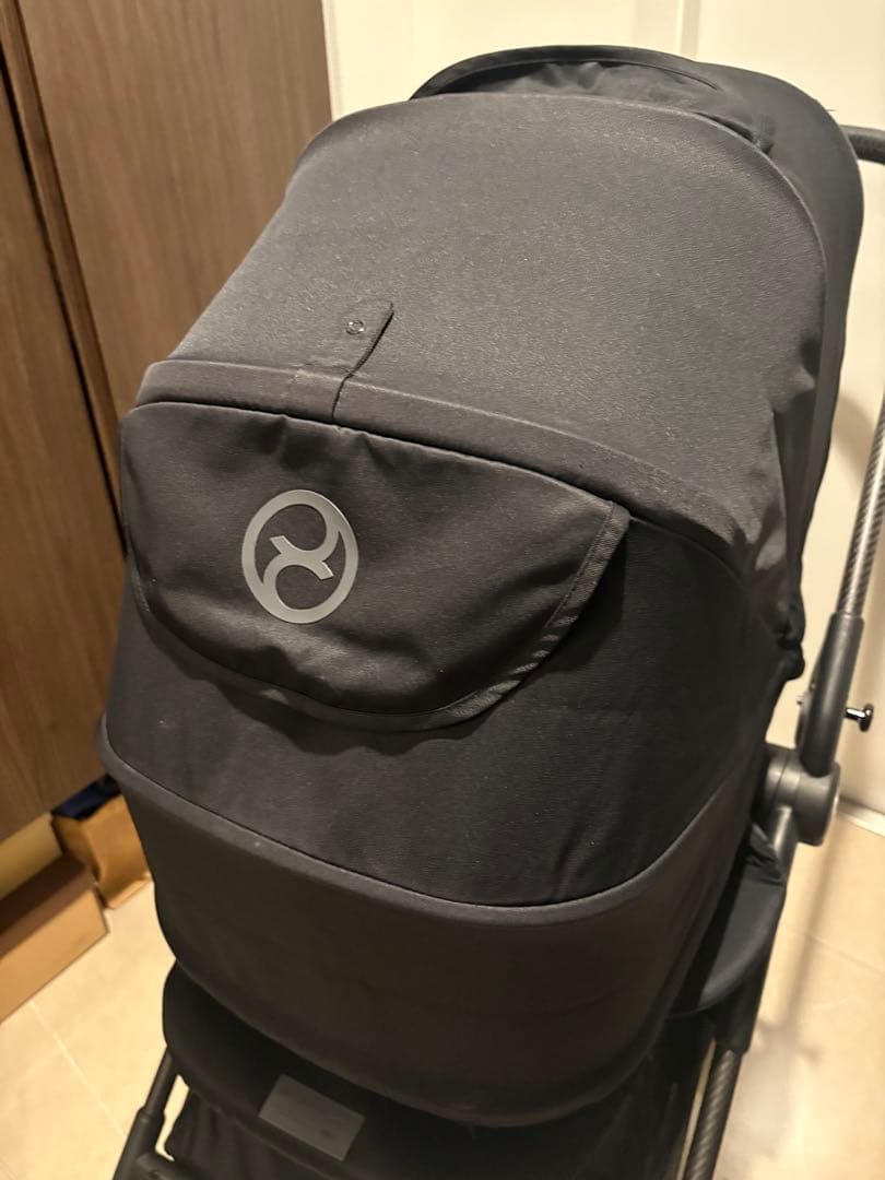 送料込み付属品付★Cybex Melio ベビーカー ディープブラック2023