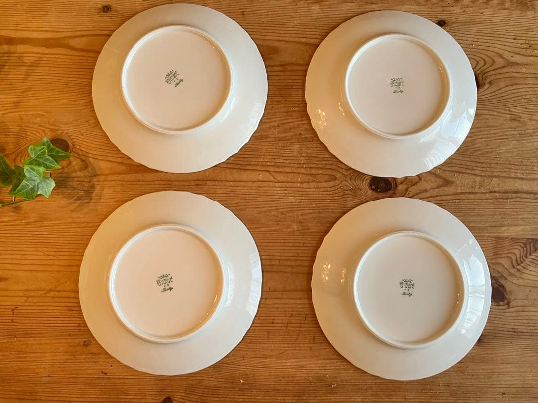 choco　ベッキオホワイト　クレッセント×4 19.5プレート×4