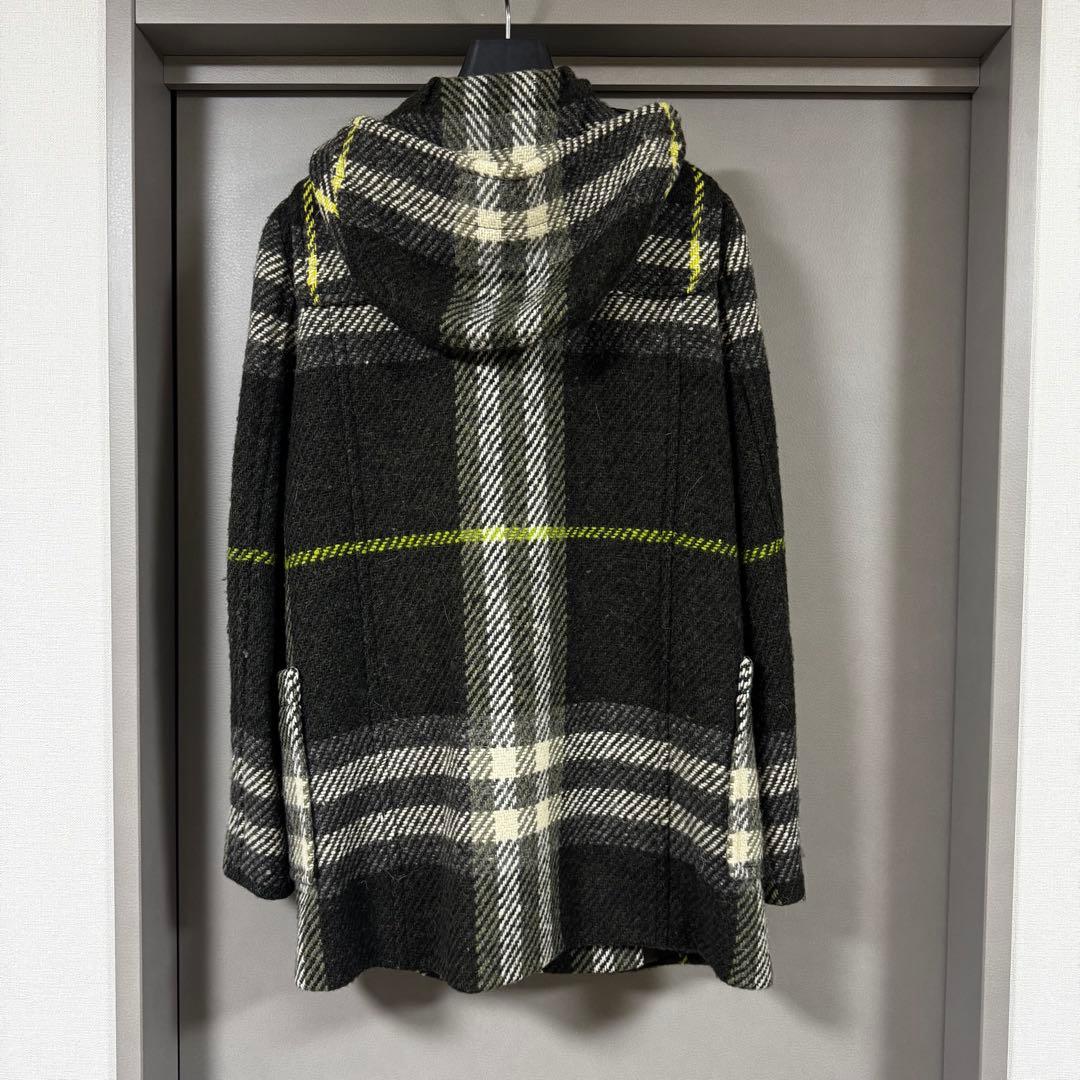 バーバリーロンドン ノバチェック柄 ダッフルコートフード付き