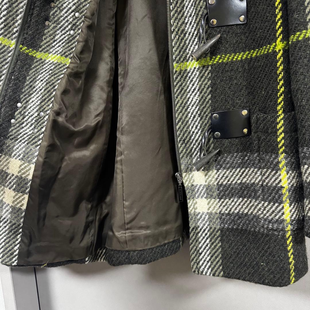 バーバリーロンドン ノバチェック柄 ダッフルコートフード付き