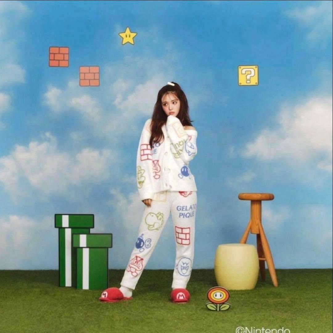 【新品未使用】ジェラートピケ　マリオ　コラボ　カーディガン