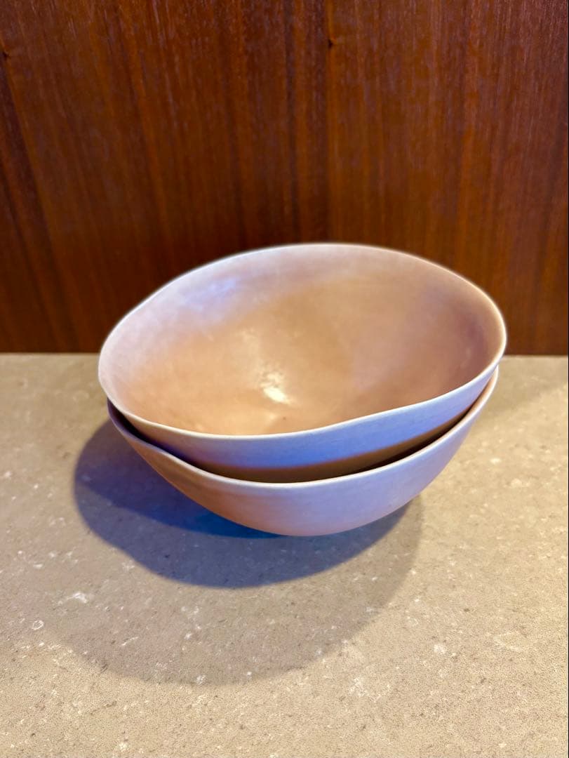 値下げ！新品Babaghuri ババグーリ ヨーガンレール ピンク ボウル ２個