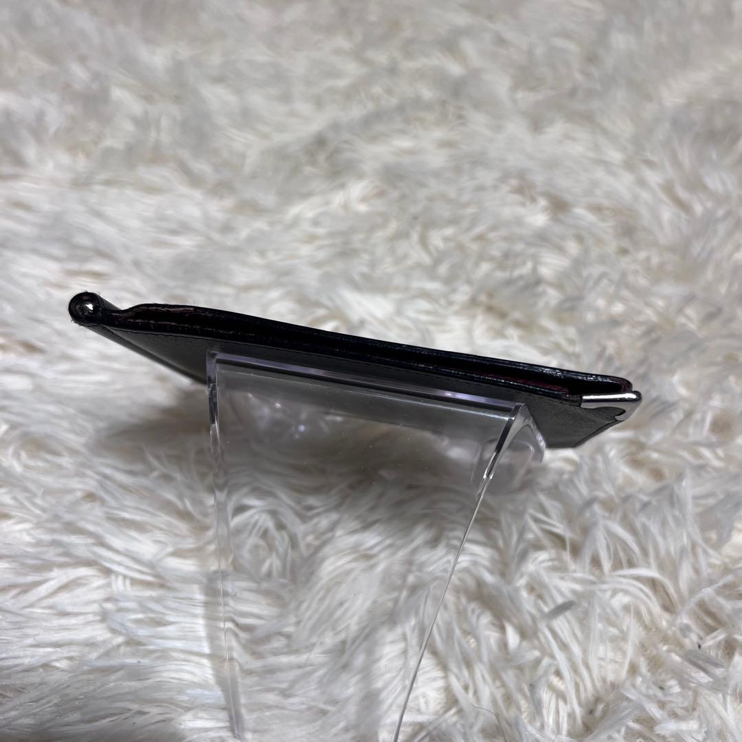 【美品】カルティエ　カードケース　二つ折り　ブラック　マストライン　札入れ