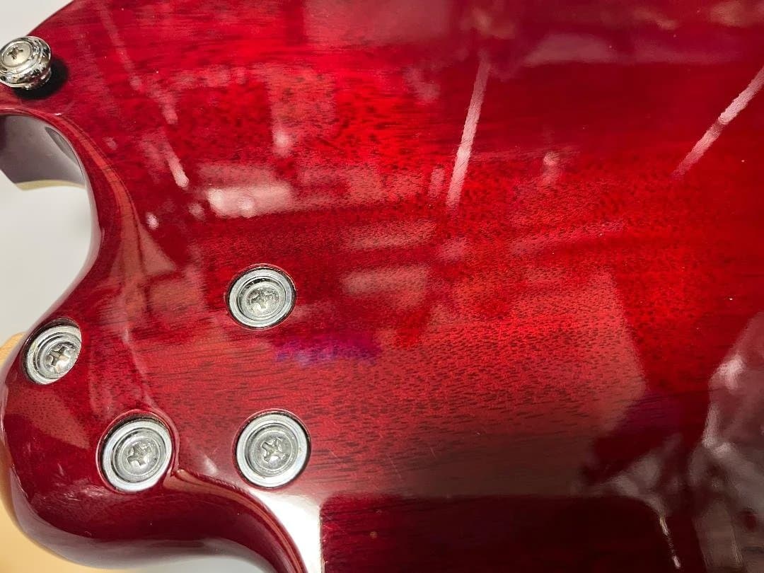 B.C.Rich モッキンバードベース　シースルーレッド　Masterpiece