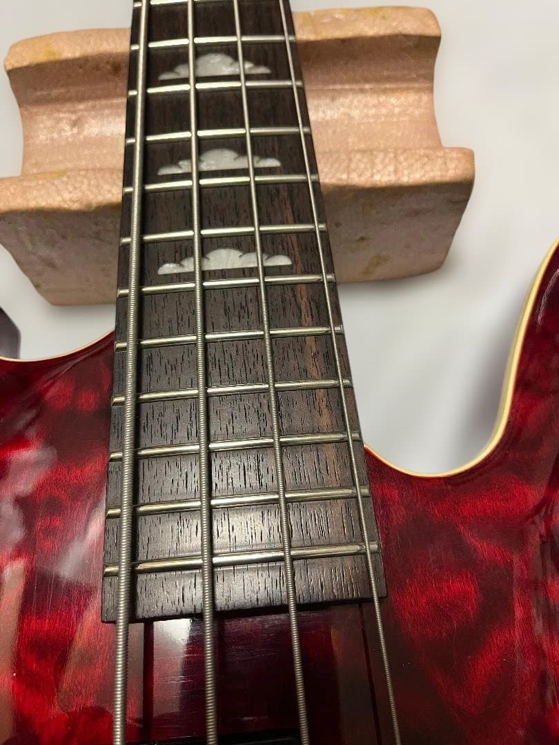 B.C.Rich モッキンバードベース　シースルーレッド　Masterpiece