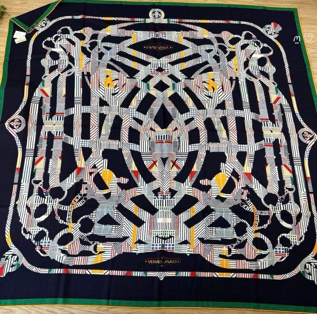 新品未使用品エルメス　カレ140ジェアン　カヴァルカドゥールモーニング　カシシル