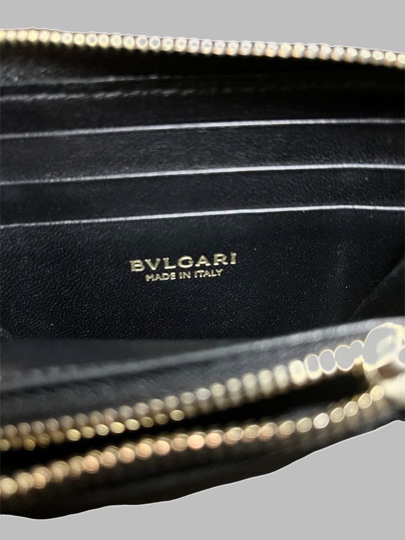 ✨️美品✨️BVLGARI ブルガリ レザー 財布 ケース ラウンドファスナー