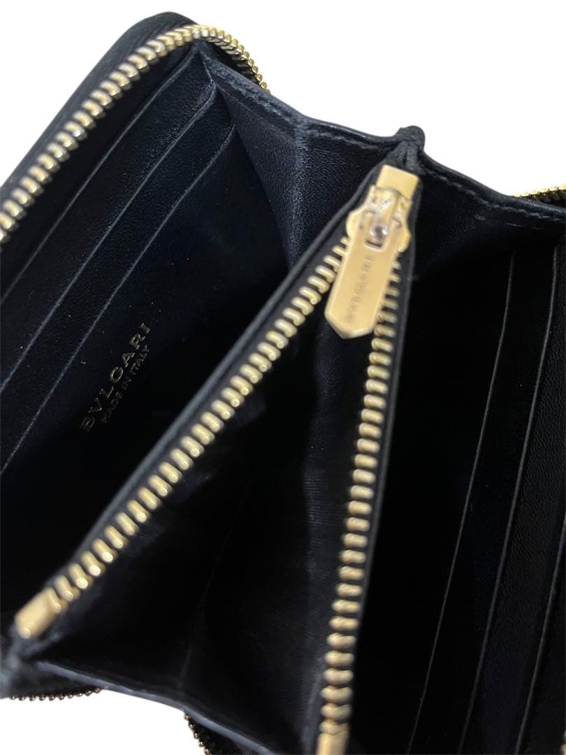 ✨️美品✨️BVLGARI ブルガリ レザー 財布 ケース ラウンドファスナー