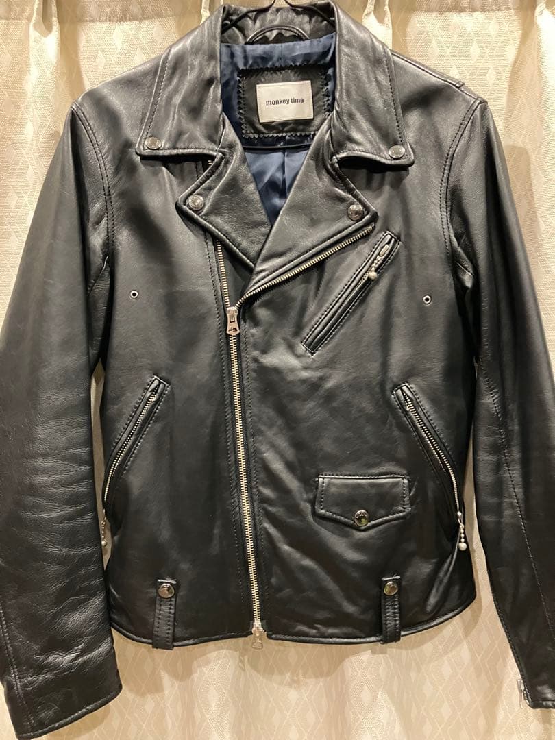 monkey time ダブルライダースジャケット Sサイズ