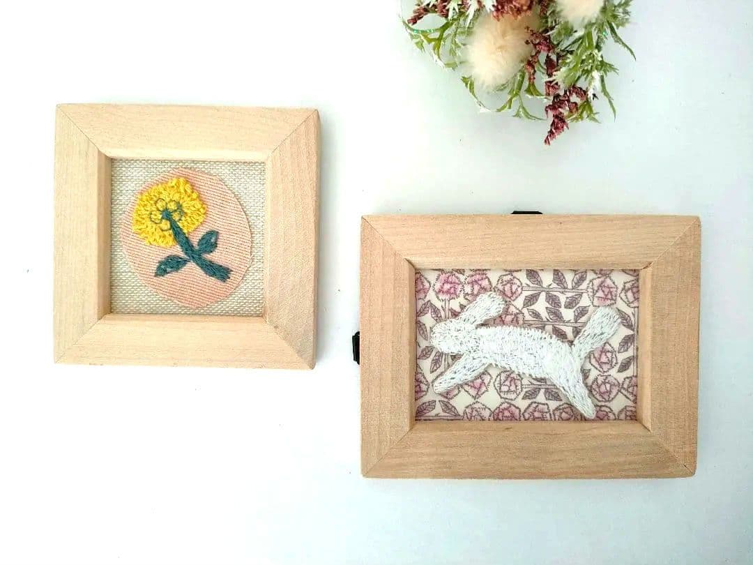 SOLD 北欧　ミナペルホネン　ファブリックフレーム　２点セット　　skip