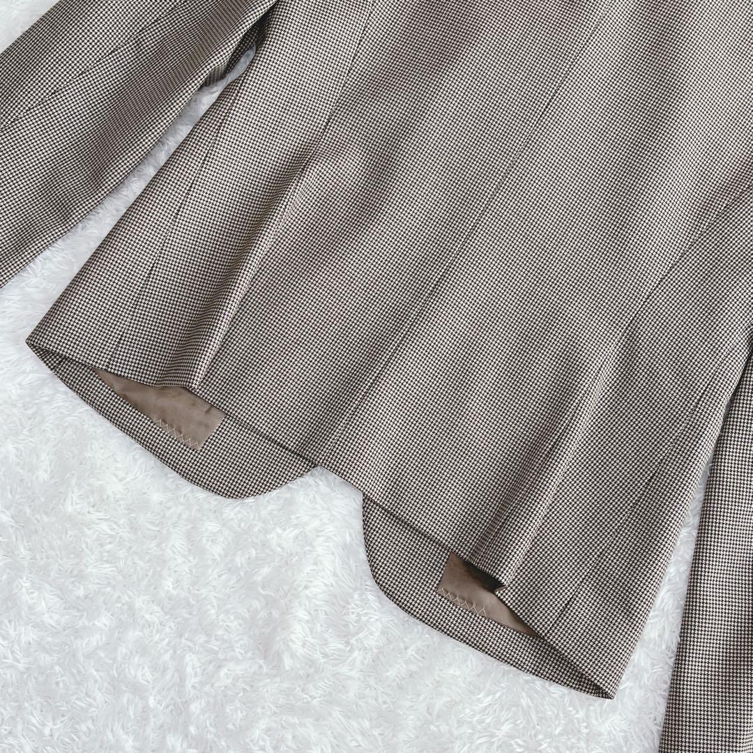 秋カラー✨ニューヨーカー パンツスーツ カシミア混 高品質 上質 大きいサイズ