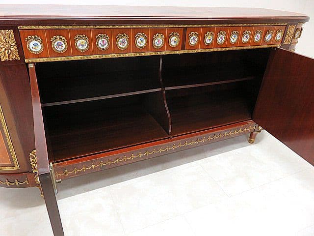 美品 スペイン製 マリネール　最高級コンソールテーブル 鍵付き サイドボード