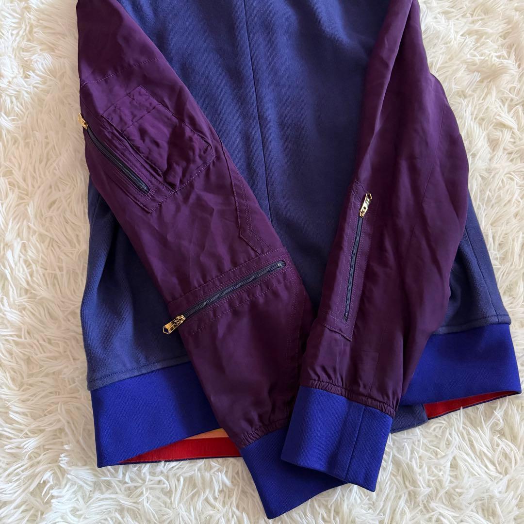 【美品】ポールスミス　MA-1 ブルゾン　マルチストライプ　ゴールド金具　M