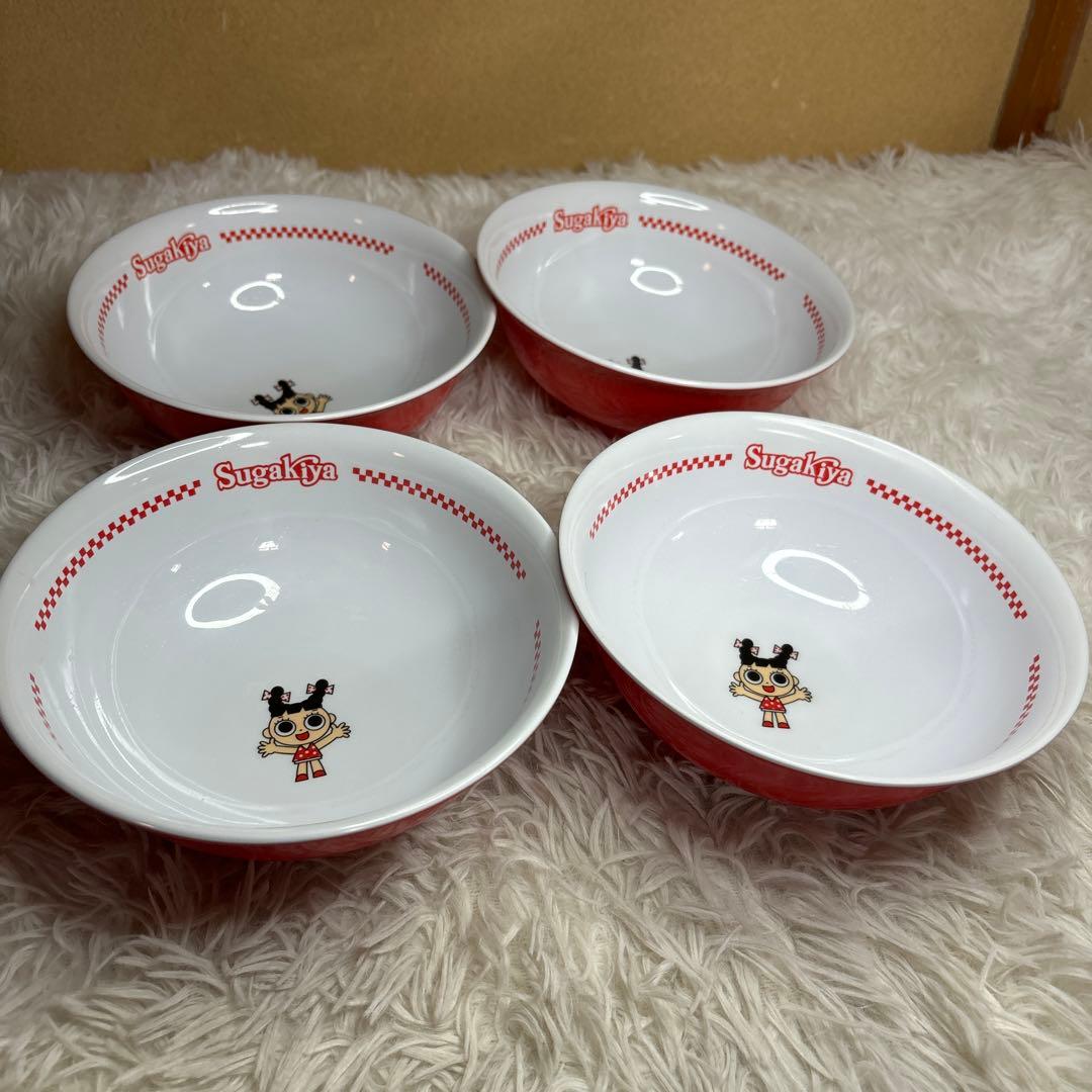 【中古】すがきや　どんぶり　4点