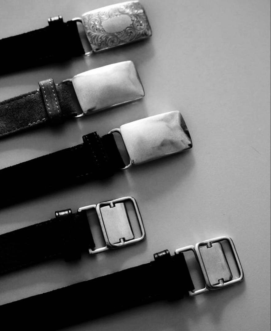 P.J&Co レザーベルト　シルバー925バックル(TIFFANY brass