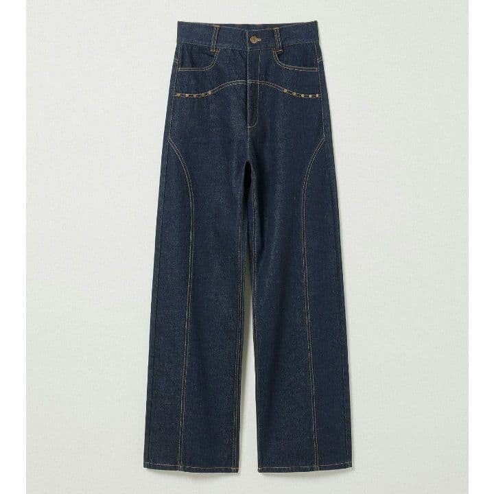 【Eaphi 】STUDS DENIM PANTS