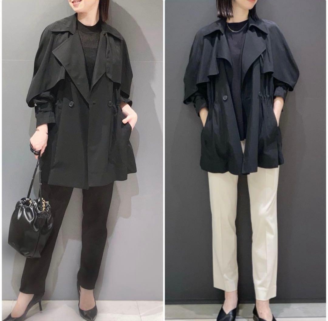 美品✨セオリーリュクス ショートトレンチレンチコート Dorthy Mazia