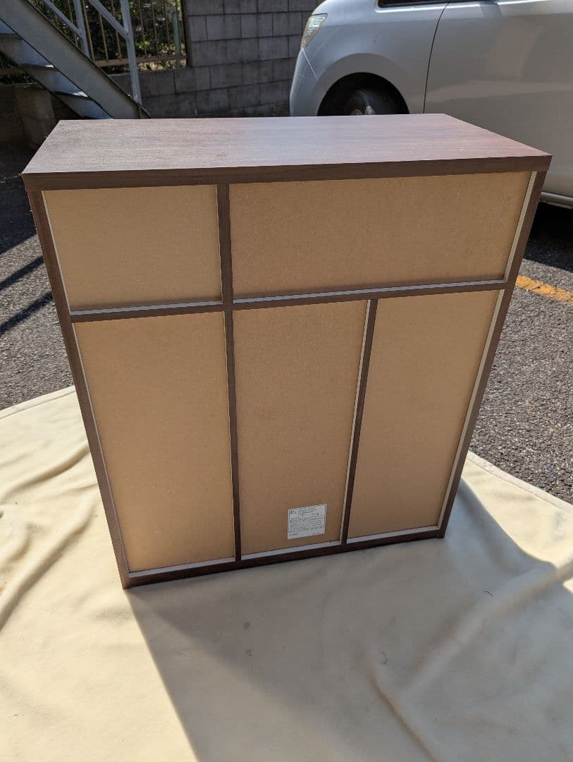 ウォールナット ペールカウンター ゴミ箱 フタ付き キッチンカウンター