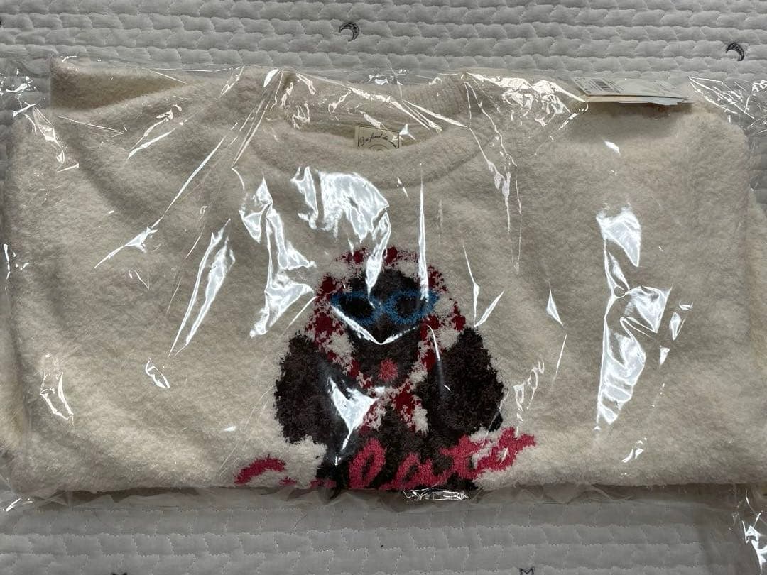 【新品】ジェラートピケ　スカーフDOGジャガードプルオーバー&ロングパンツ