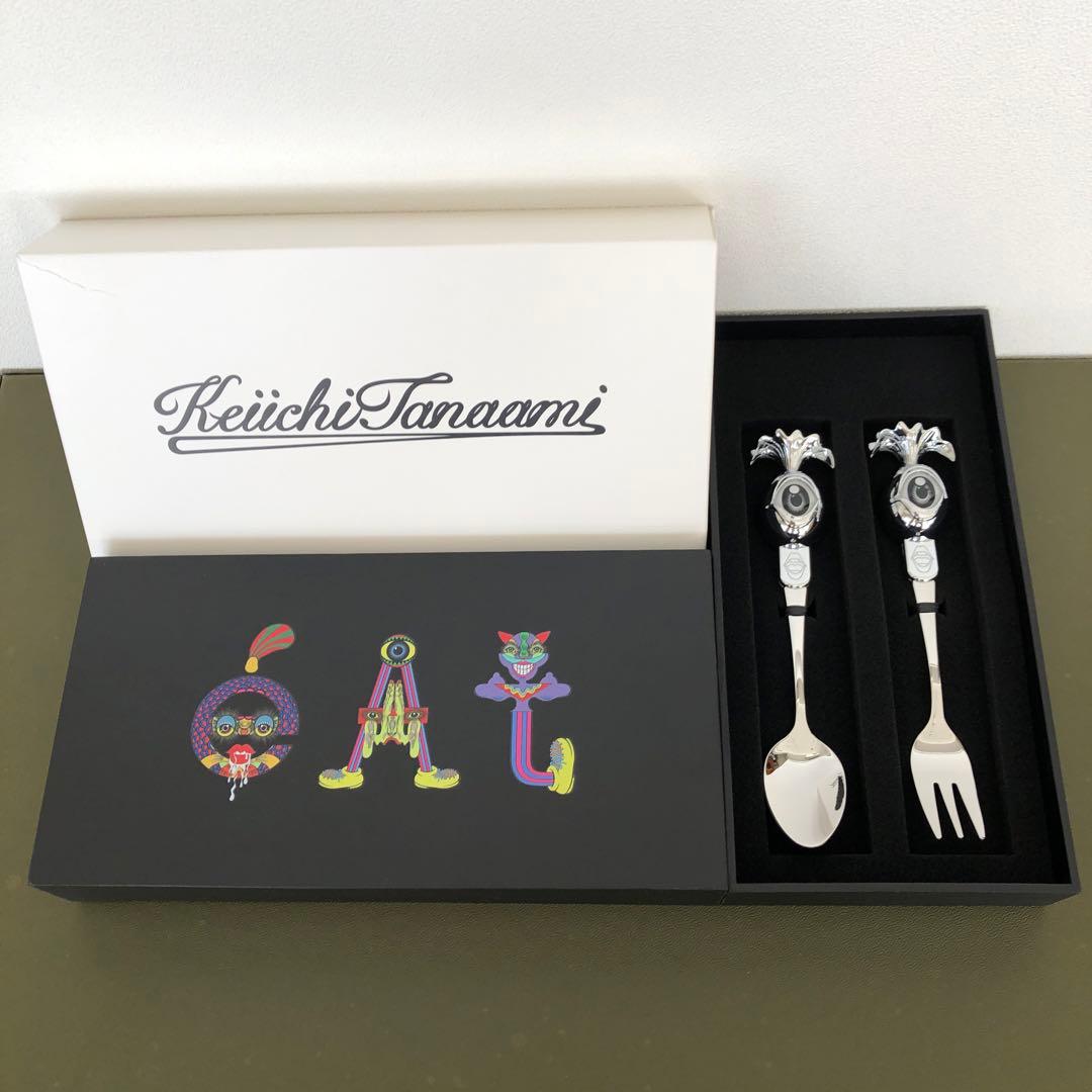 未使用　田名網敬一　スプーン＆フォーク　Keiichi Tanaami記憶の冒険