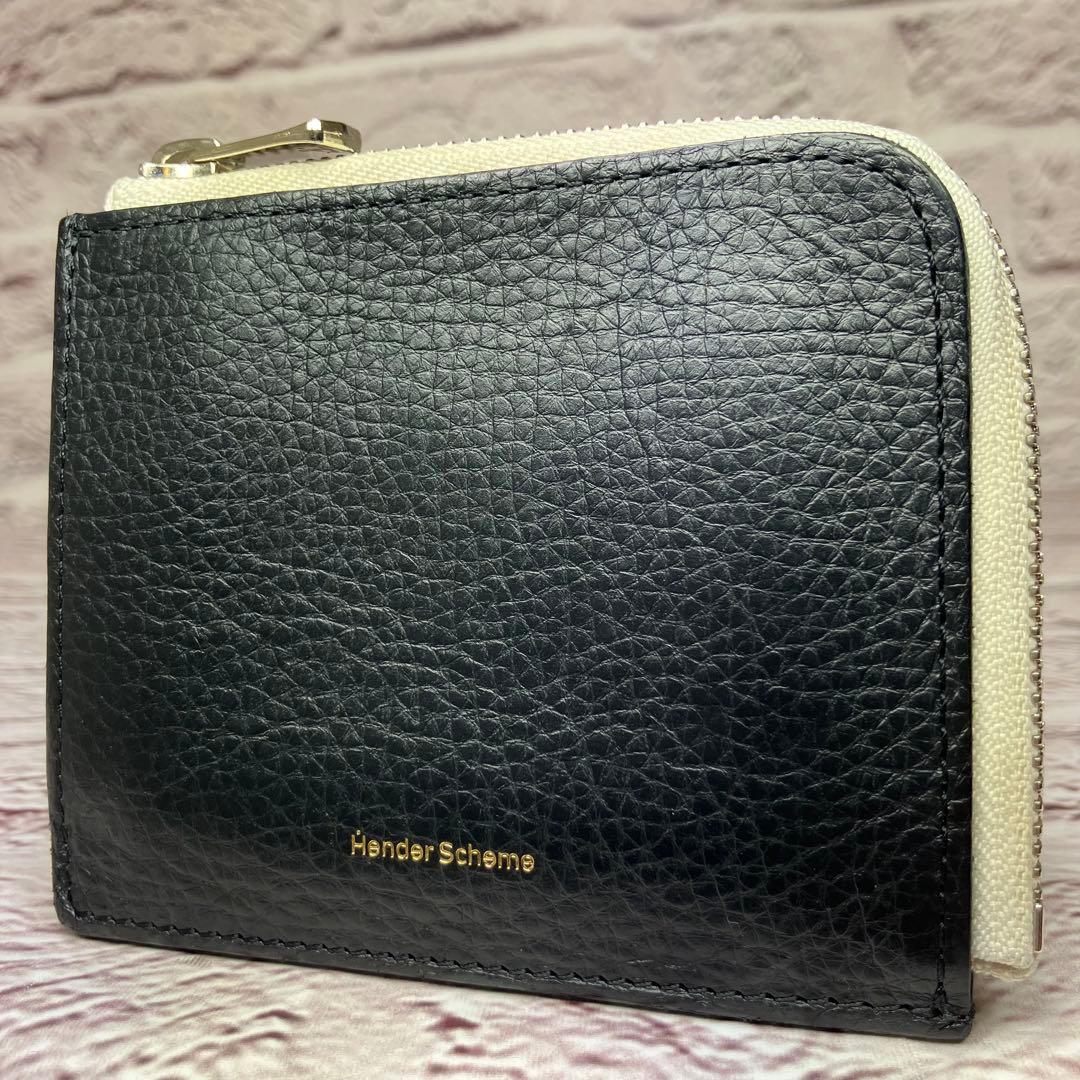 極美品 エンダースキーマ 本革 レザー ケース カードケース ブラック