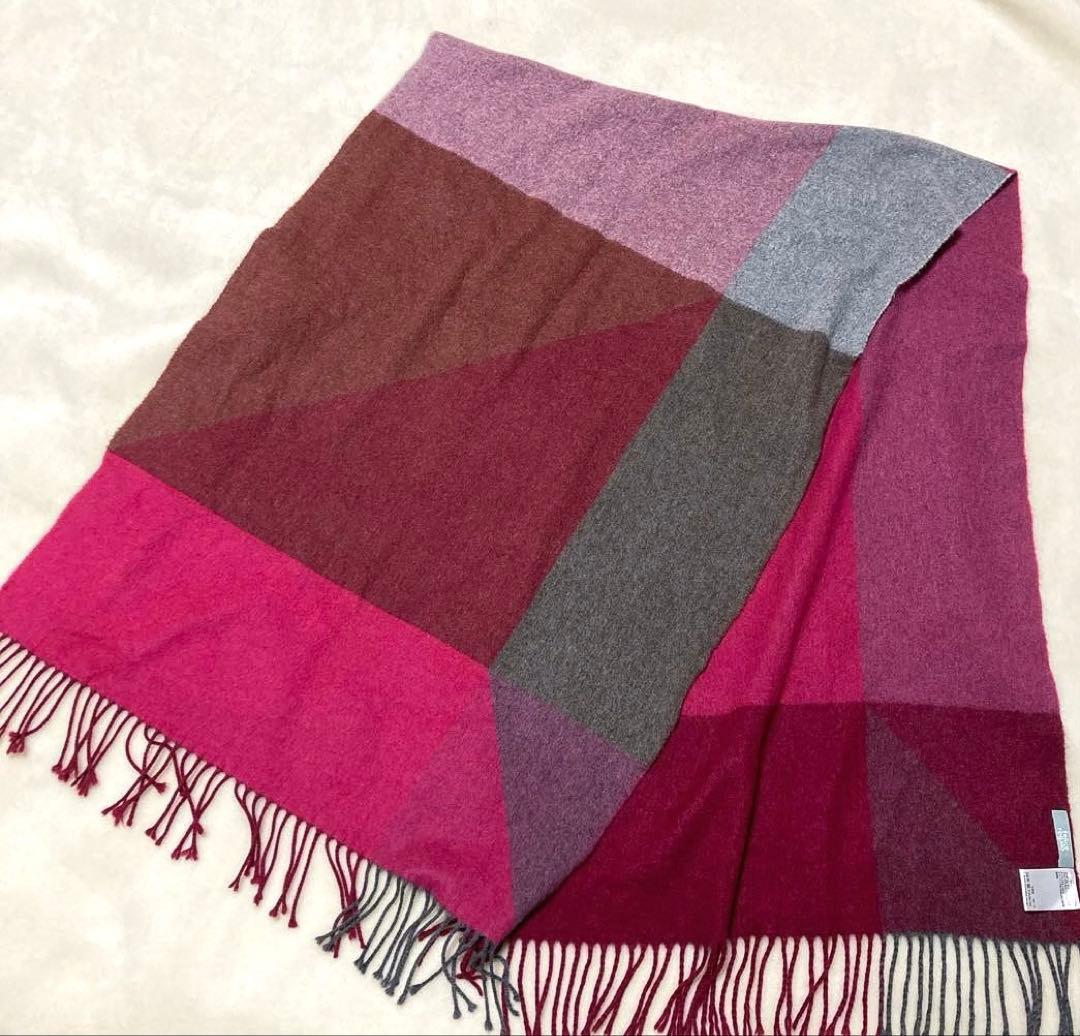 美品 felice regalo カシミヤ100% 大判ストール 高級 上質
