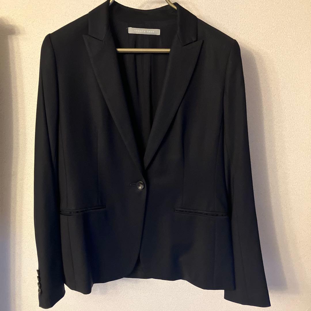 theory luxe executive 40濃紺パンツスーツ上下