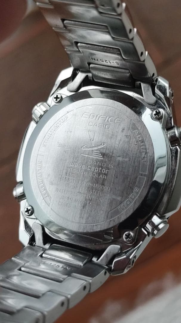 美品　EQW-M1000D 電波ソーラー カシオ　タフソーラー エディフィス