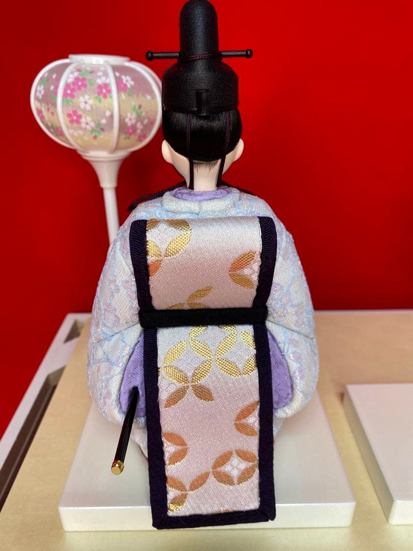 東京久月　木目込み人形　ほのか立ち親王飾り・杉田明十志　原作・木目込み　新井久夫