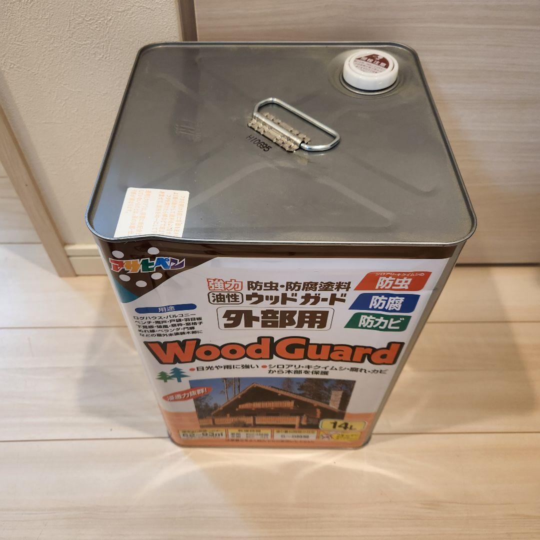 アサヒペン 油性ウッドガード 外部用 14L 透明(クリヤ)01