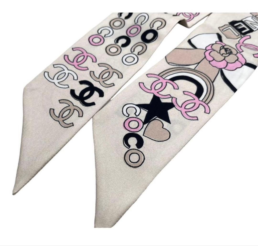 未開封　新品未使用　CHANEL シルク スカーフ バンダナ