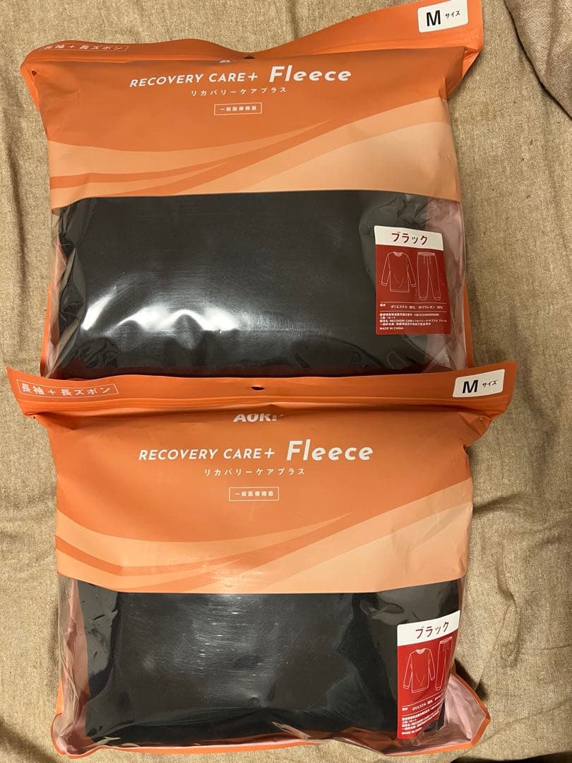 AOKI リカバリーウェア　フリース　Mサイズ　2個セット