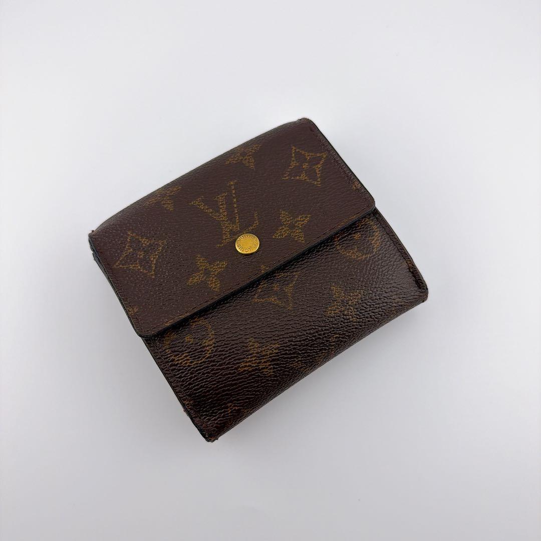 【良品】ルイヴィトン モノグラム ポルトモネビエカルトクレディ 三つ折り財布