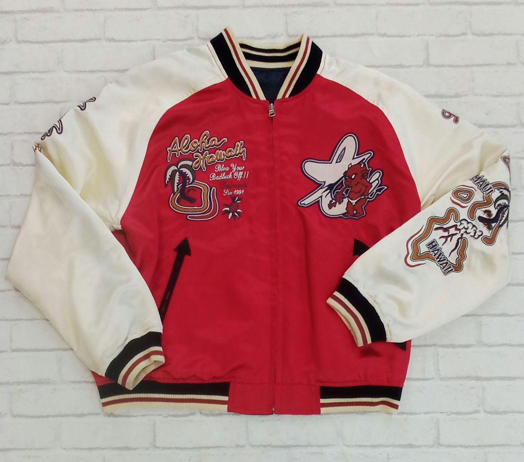 D802 TEDMAN テッドマン リバーシブル スカジャン 刺繍 サイズ40