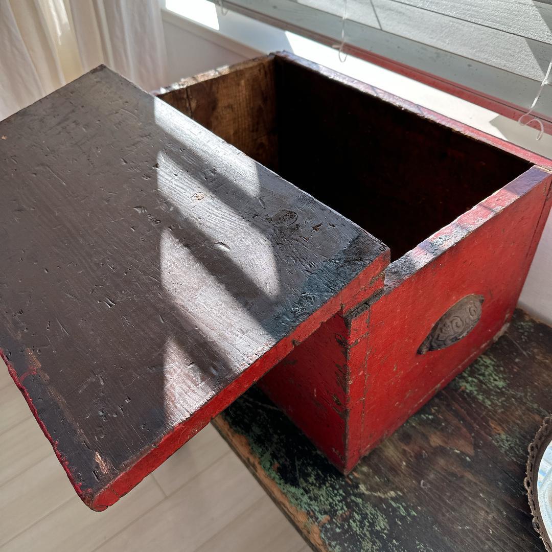 ヴィンテージの小物入れ アンティーク 工具入れ 箱 ボックス