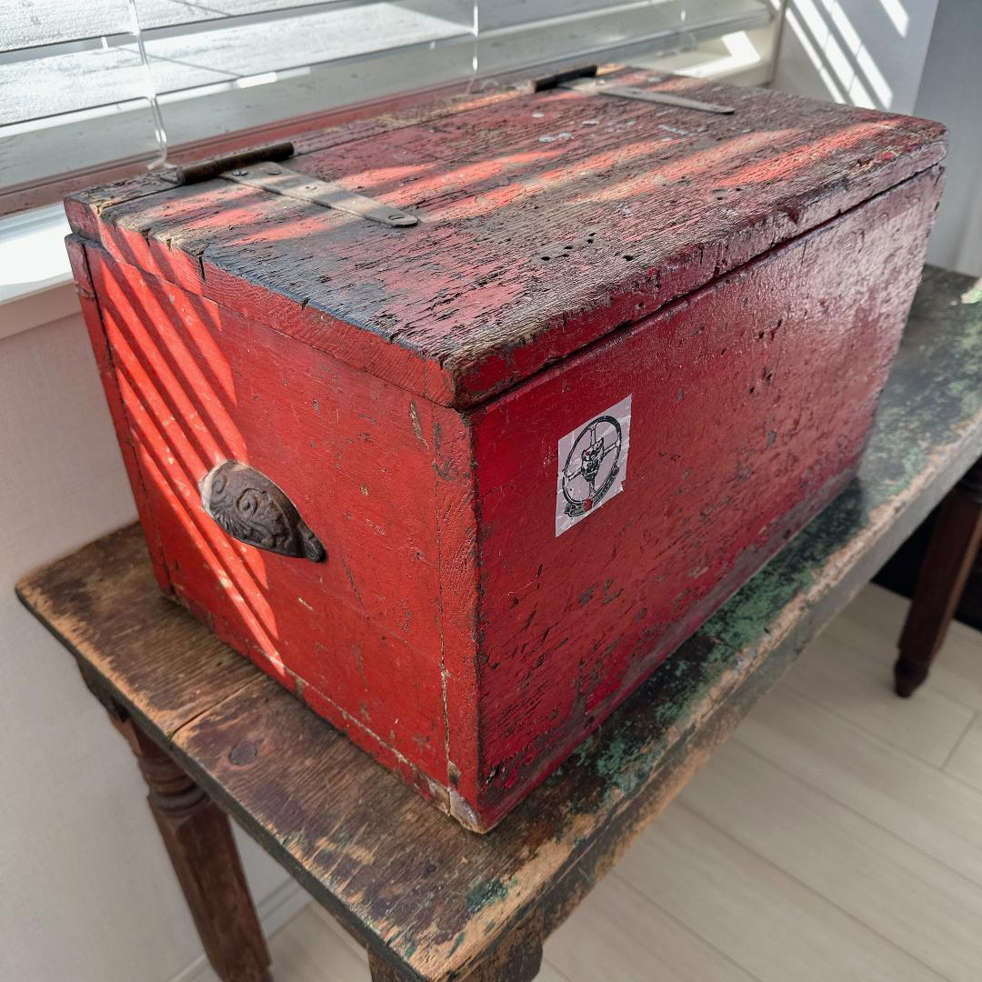 ヴィンテージの小物入れ アンティーク 工具入れ 箱 ボックス