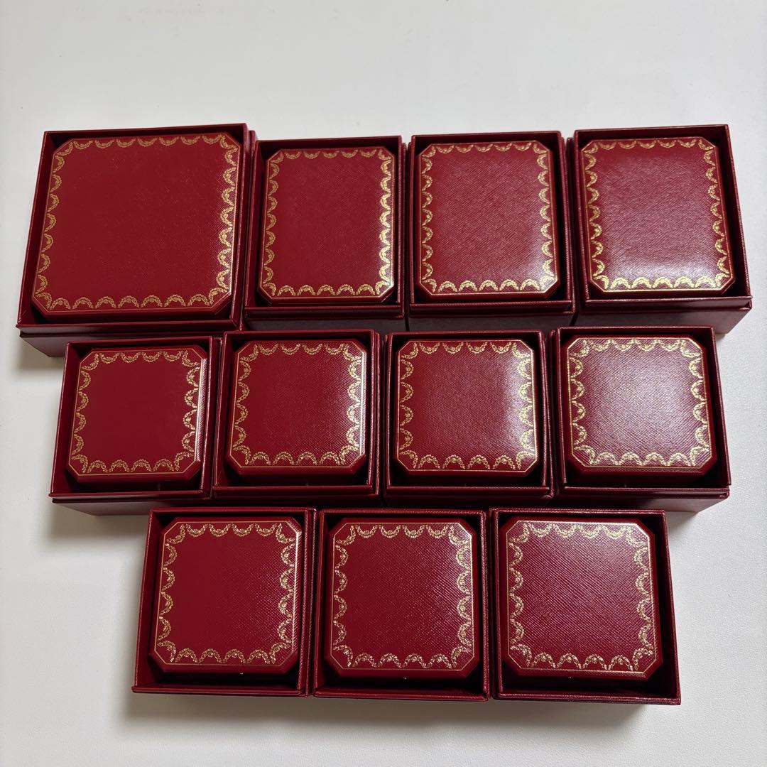 カルティエ　ネックレス　リングケース　空箱　現行品　11個