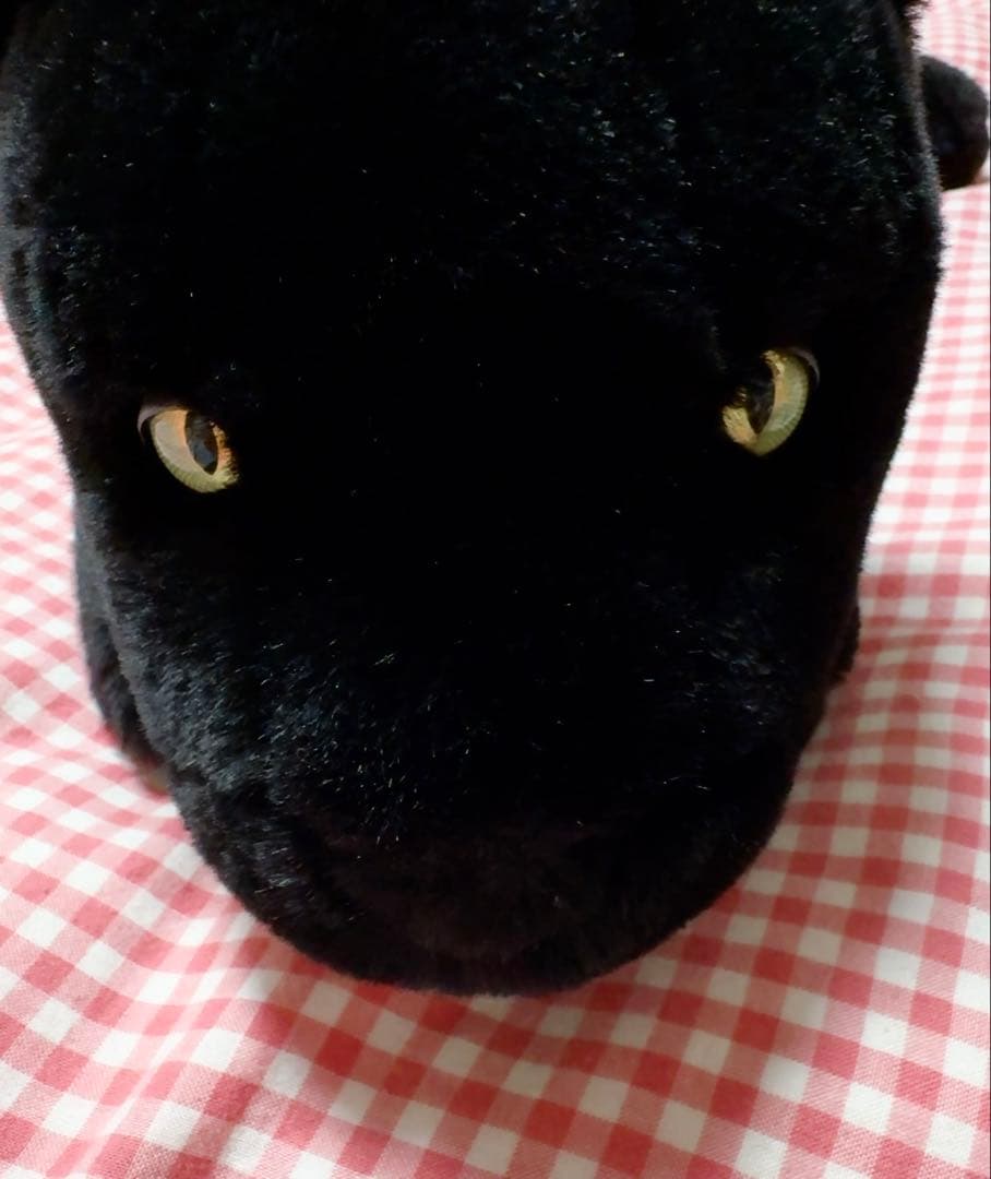 【レア】【53cm】フランス La Pelucherie 黒豹ぬいぐるみ